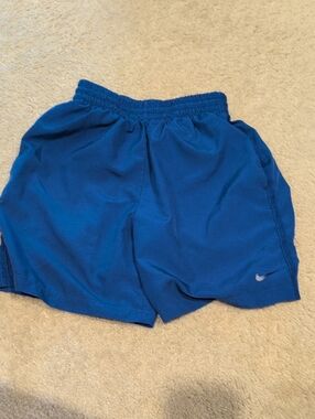 Nike Royal Blue Running Shorts with Swoosh